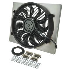 Derale Electric Cooling Fan HO RAD 17 in Fan Puller 2400 CFM Curved Bla