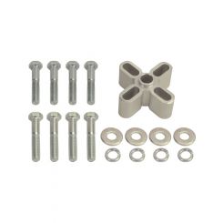 Derale Fan Spacer 1 in Thick Hardware Included Aluminum Clear Anodize C