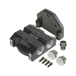 Derale Oil Filter Mount Premium Side Port Style AN Female O-Ring Dual P