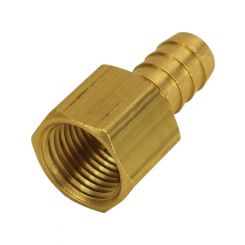 Derale Fitting Adapter Straight 1/2 in Hose Barb to 1/2 in NPT Female B