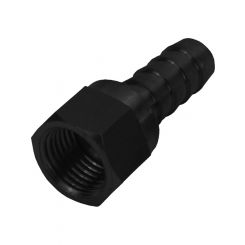 Derale Fitting Hose End Straight 3/8 in Hose Barb to 6 AN Female Swivel