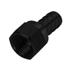 Derale Fitting Hose End Straight 1/2 in Hose Barb to 8 AN Female Swivel
