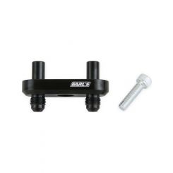 Earls Fitting Transmission Cooler Straight 6 AN Male Aluminum Black A