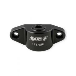 Earls Oil Filter Adapter Blockoff Bolt-On 1/8 in NPT Female Inlet Alu