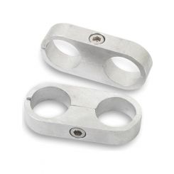 Earls Hose / Tube Separators Two 0.437 in Holes Alloy  Polished Pair