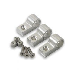 Earls Line Clamp 2 Piece 0.312 in ID Aluminum Polished Set of 6