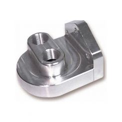 Earls Oil Filter Mount Block Mount Bypass 1/2 in NPT Female Ports 3/4
