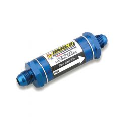 Earls Fuel Filter In-Line 35 Micron Bronze Element 6 AN Male Inlet