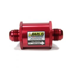 Earls Fuel Filter In-Line 85 Micron Stainless Element 12 AN Male In