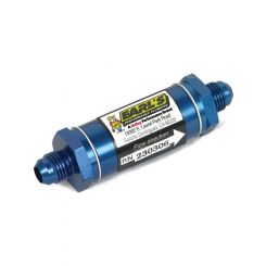 Earls Oil Filter In-Line Stainless Screen 4 AN Male Inlet 4 AN Male