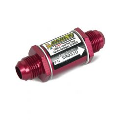Earls Oil Filter In-Line Stainless Screen 10 AN Male Inlet 10 AN Ma