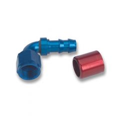 Earls Fitting Hose End Super Stock 90 Degree 8 AN Hose Crimp to 8 A