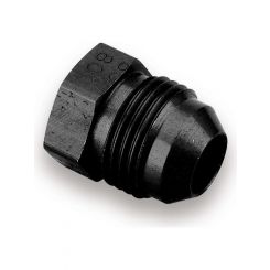 Earls Fitting Plug 3 AN Hex Head Aluminum Black Anodize Pair
