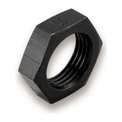 Earls Bulkhead Fitting Nut 3 AN Aluminum Black Anodize Pair