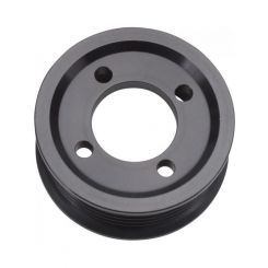 Edelbrock Supercharger Pulley Serpentine 2.75 in OD Aluminum Black Powd