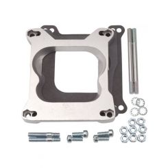 Edelbrock Carburetor Adapter 3/4 in Thick Open Spread Bore to Square Bor