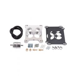 Edelbrock Carburetor Adapter 9/16 in Thick 4 Hole Square Bore to Spread