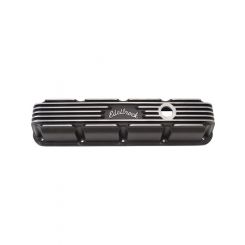 Edelbrock Valve Covers Classic Stock Black Logo Dodge Jeep SB Magnum Pair