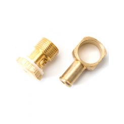 Edelbrock Fitting Adapter Banjo Straight 3/8 in Hose Barb to 5/8-20 in B