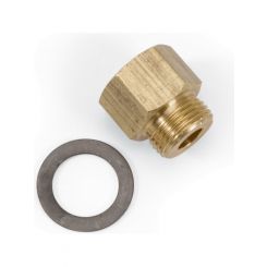 Edelbrock Carburetor Inlet Fitting Straight 3/8 in Inverted Flare Female