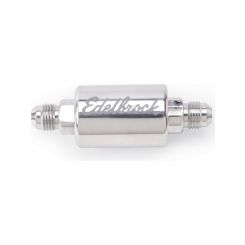 Edelbrock Fuel Filter High Flow In-Line 40 Micron Stainless Element 6 AN