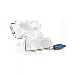 Edelbrock Carburetor Fuel Line 6 AN Male Inlet 5/8-20 in Dual Outlets Bl