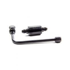 Edelbrock Carburetor Fuel Line 6 AN Male Inlet 5/8-20 in Outlet Polishe