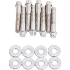 Edelbrock Intake Manifold Bolts 12Pt Head Washers For E-Tec Or Vortec Head