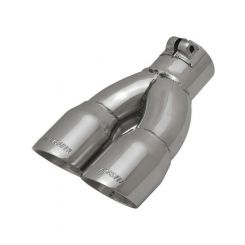 Flowmaster Exhaust Tip Clamp-On 2-1/2 in Inlet Pipe Diameter Dual 3 in