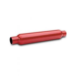 Flowtech Muffler Red Hots Glasspack 2 in Inlet 2 in Outlet 3-1/2 in