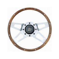 Grant Steering Wheel Challenger 13-1/2 in Diameter 4-Spoke Wood Grip Stee