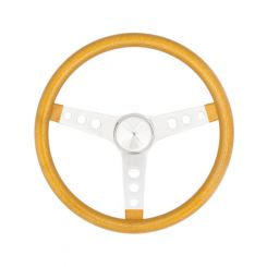 Grant Steering Wheel Metal Flake 15 in Diameter 3-Spoke Gold Metal Flake