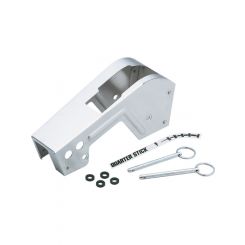Hurst Shifter Cover Aluminum Natural Hurst Quarter Stick / Pistol Gri