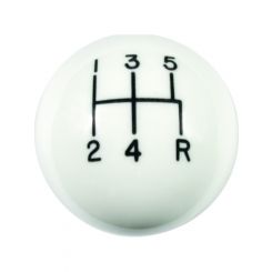 Hurst Shifter Knob 3/8-16 in Thread Hurst Logo Composite White 5 Spee