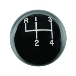Hurst Shifter Knob Classic 3/8-16 in Thread Composite Black 4 Speed U