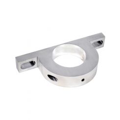 Ididit Steering Column Bracket 2 in Diameter Tube Aluminum Brushed