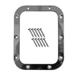 Lokar Shifter Boot Retaining Ring 6.75 in x 5.25 in Rectangle Stainless Steel