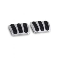 Lokar Pedal Pad Curved Brake / Clutch Rubber Pads Billet Aluminum Br