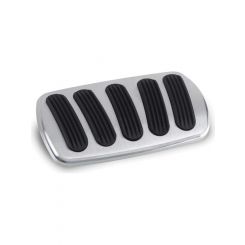 Lokar Pedal Pad Curved Brake Rubber Pads Billet Aluminum Brushed Aut