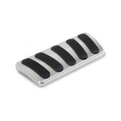 Lokar Pedal Pad Curved Brake Rubber Pads Billet Aluminum Brushed Aut