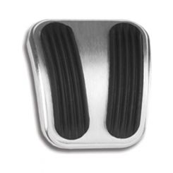 Lokar Pedal Pad Curved Parking Brake Rubber Pads Billet Aluminum Bru