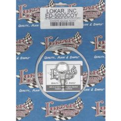 Lokar Engine Oil Dipstick Braided Stainless Aluminum Clear Anodize
