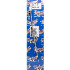 Lokar Engine Oil Dipstick Block Mount Braided Stainless Aluminum Clea