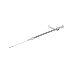 Lokar Engine Oil Dipstick Pan Mount Braided Stainless Aluminum Clear