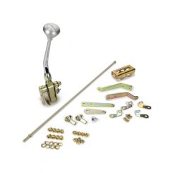 Lokar Shifter Automatic Floor Mount 8 in Stick Mushroom Knob 700R4 Kit