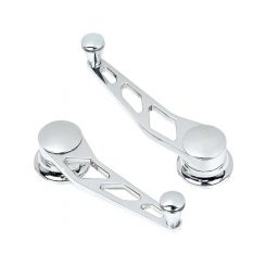 Lokar Window Crank 3/8 in Square Spline Aluminum Polished Pair
