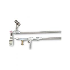 Lokar Kickdown Cable Hi-Tech Adjustable Length Braided Stainless Ho