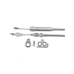 Lokar Kickdown Cable Hi-Tech Adjustable Length Braided Stainless Ho