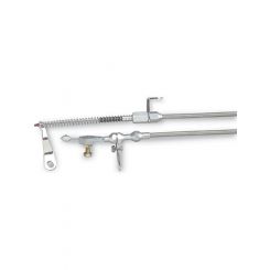 Lokar Kickdown Cable Hi-Tech Adjustable Length Braided Stainless Ho