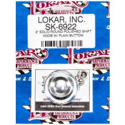 Lokar Shifter Knob Solid Aluminum Polished Lokar Shifters